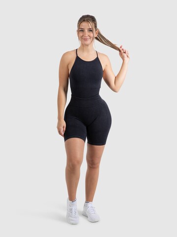 Smilodox Skinny Sporthose 'Vera Batik' in Schwarz