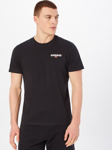 NAPAPIJRI T-Shirt in Schwarz: Vorderseite