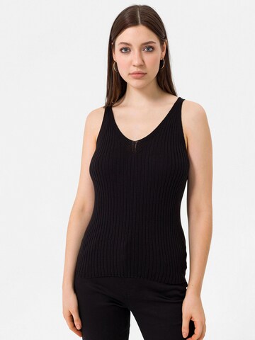 Dandalo Knitted top in Black: front