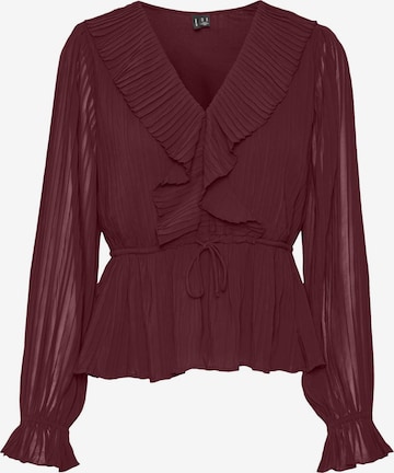 Camicia da donna 'DORA' di VERO MODA in rosso: frontale