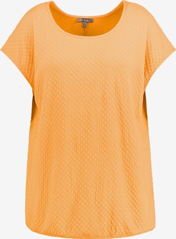 Sweat-shirt Ulla Popken en orange : devant