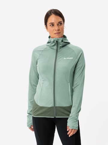 VAUDE Athletic fleece jacket 'Tekoa II' in Green: front