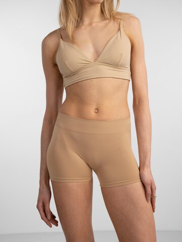 PIECES Skinny Shorts 'London' in Beige: predná strana