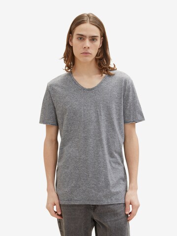 T-Shirt TOM TAILOR DENIM en gris : devant