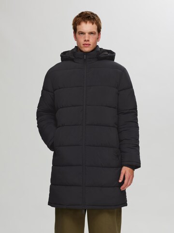 SELECTED HOMME Winter coat 'SLHCooper' in Black: front