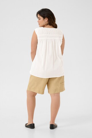 KAFFE CURVE - Blusa 'KCThia' em branco