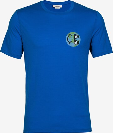 ICEBREAKER Shirt 'M Tech Lite II SS Tee IB Story' in Blau: predná strana