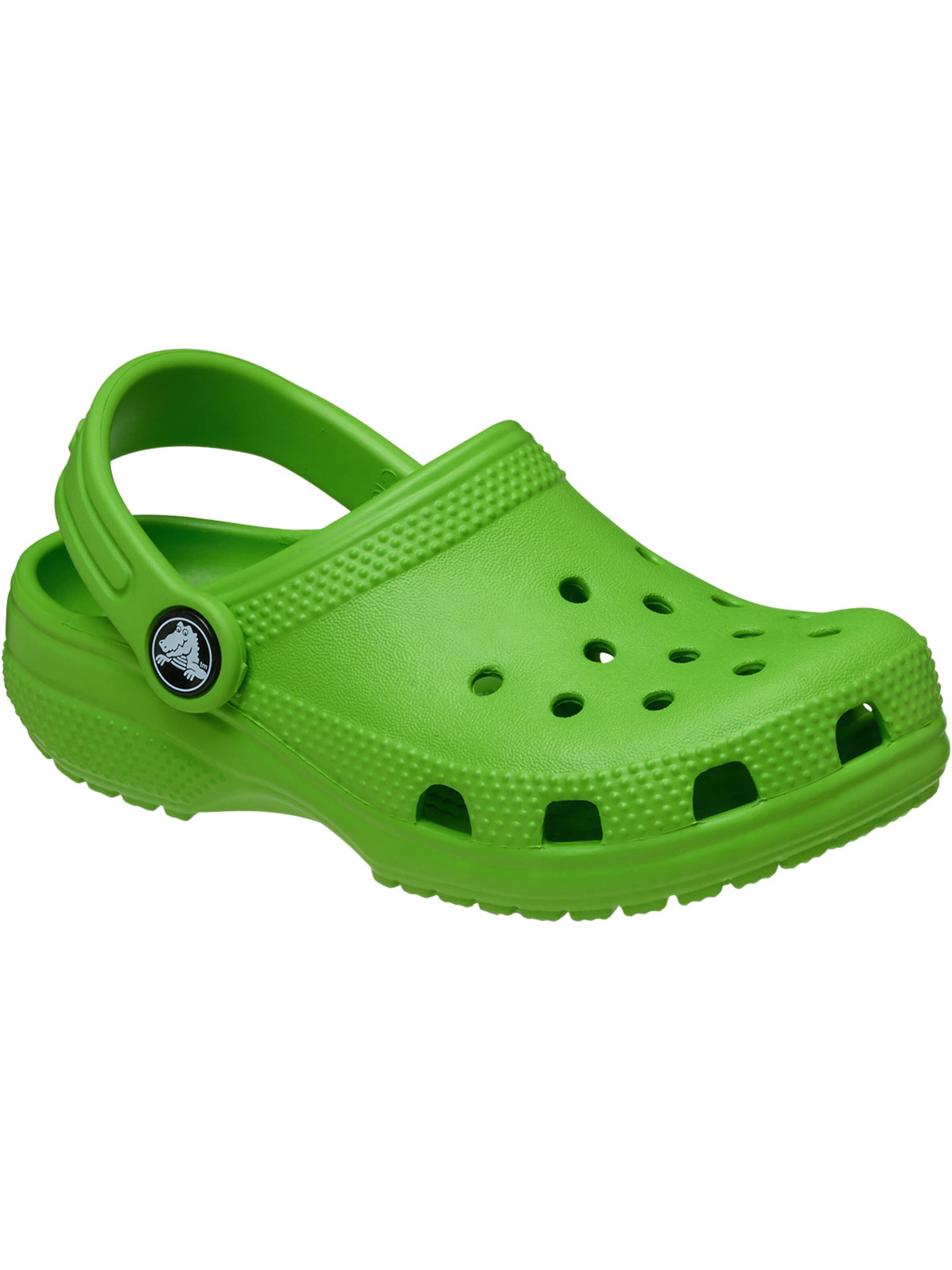 Crocs Buty otwarte 'Classic' w kolorze zielony: przód