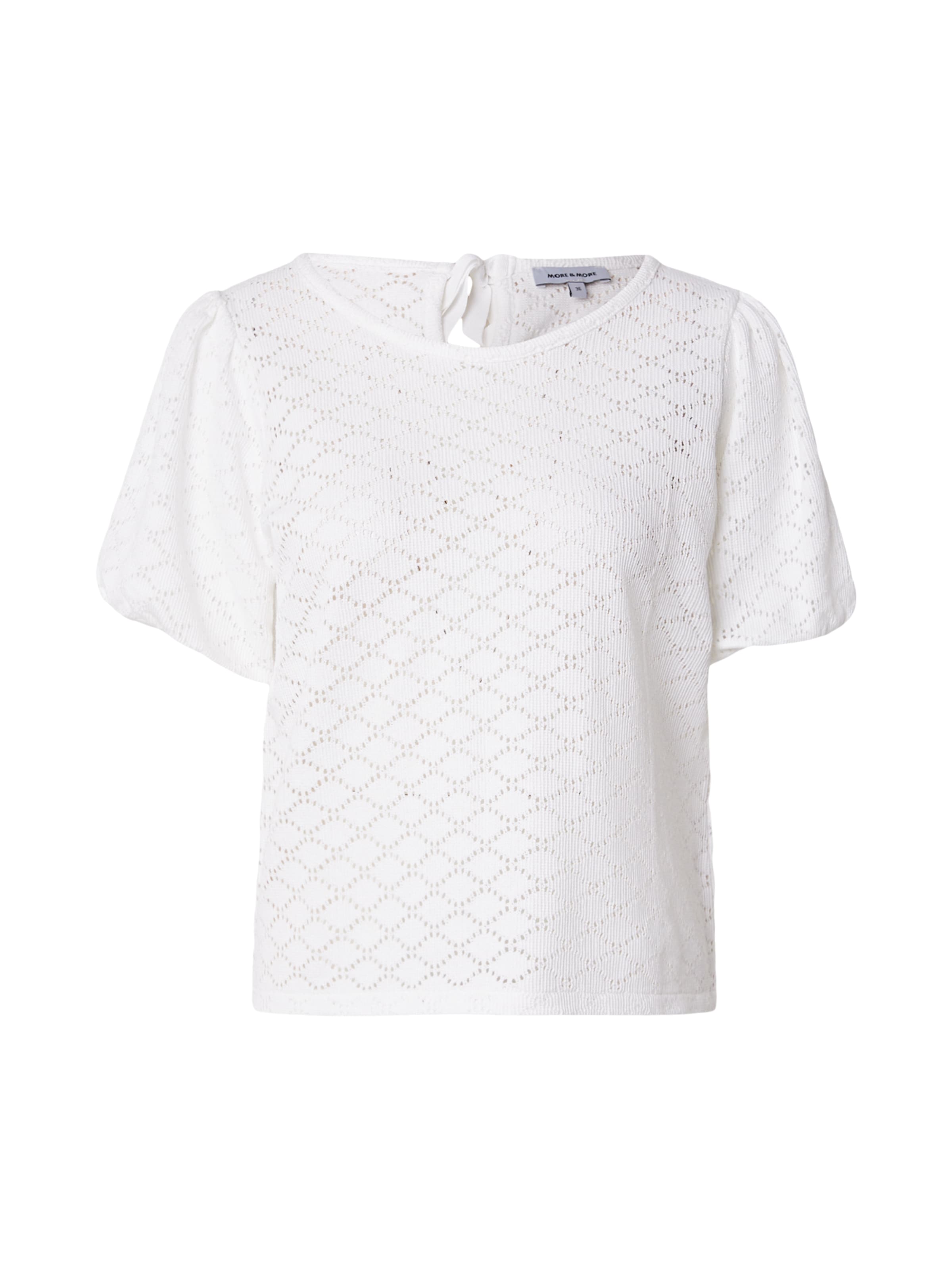 Pulover de la MORE & MORE pe alb: față