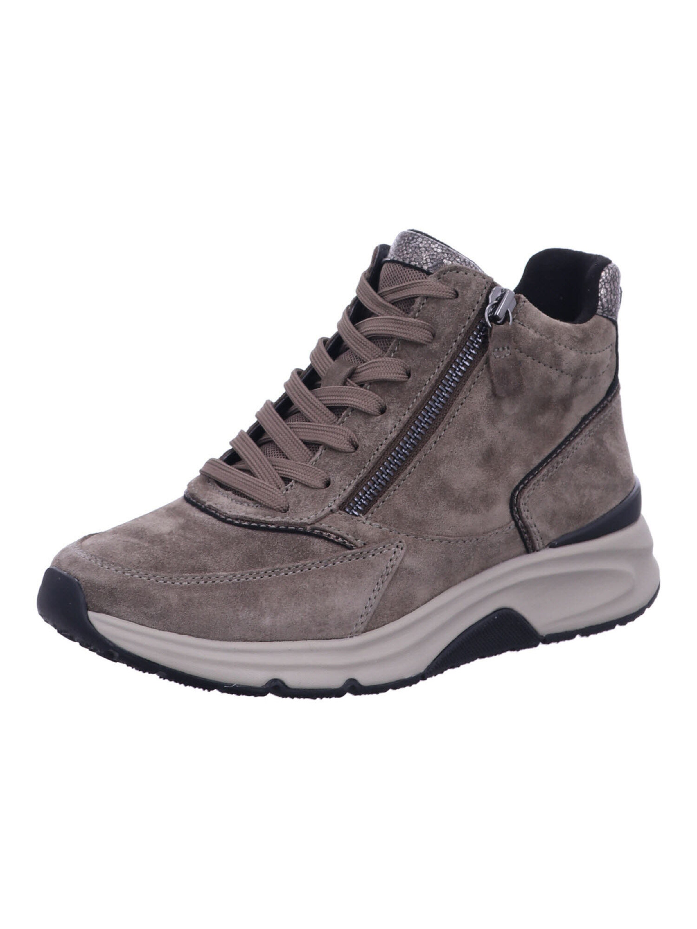 Gabor Rollingsoft Sneaker in Grau: Vorderseite