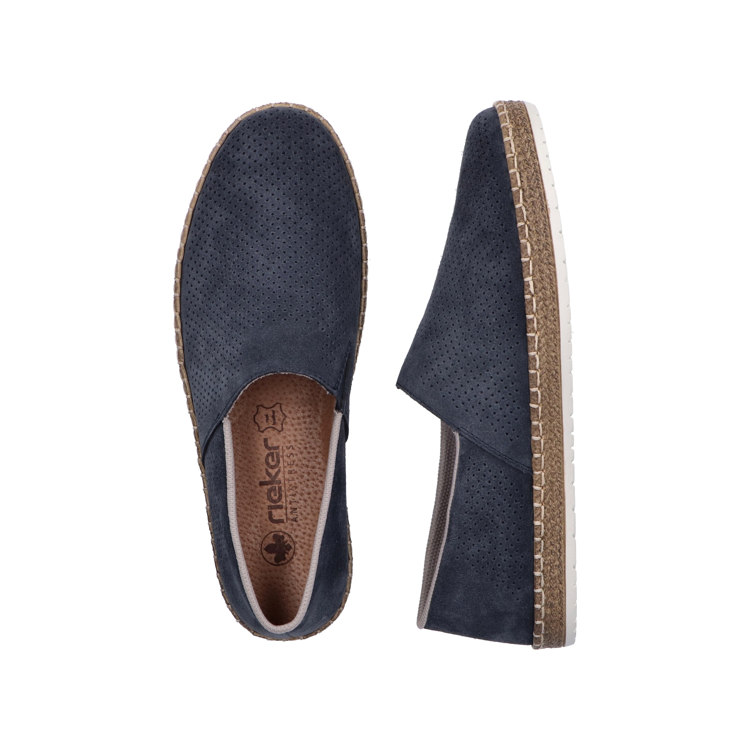 Rieker Classic Flats in Blue