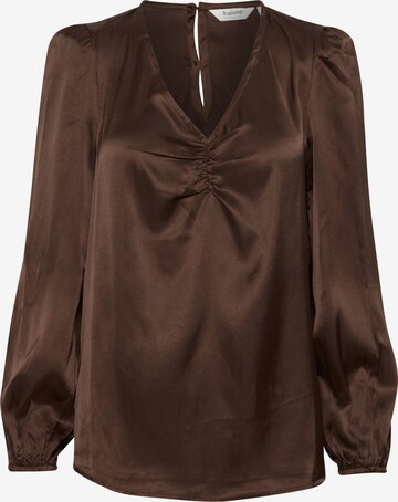 b.young Blouse in Brown: front