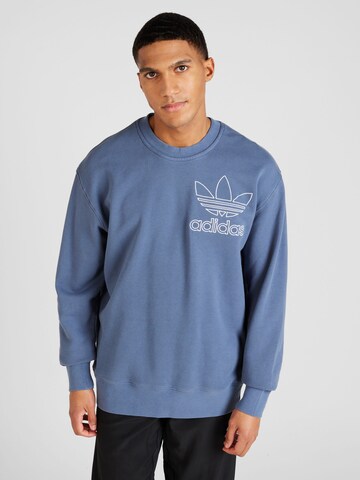 ADIDAS ORIGINALS Sweatshirt in Blue: front