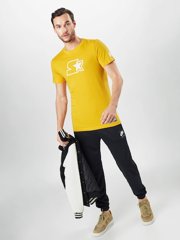 Starter Black Label Regular fit Тениска в жълто