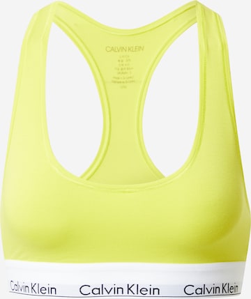 Calvin Klein Underwear Bralette Bra in Yellow: front