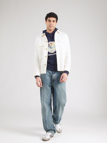 JACK & JONES Majica 'JJPERRY' | modra barva