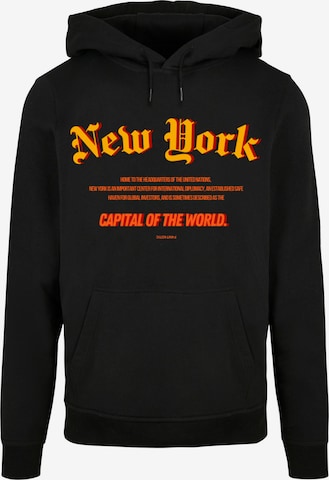 F4NT4STIC Sweatshirt 'New York COTW' in Zwart: voorkant