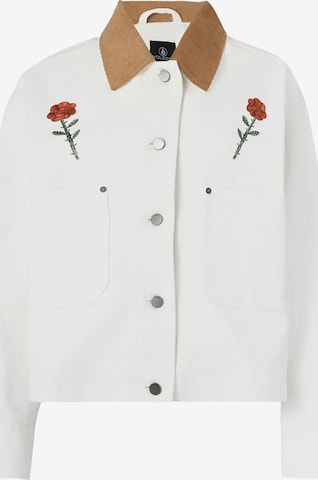 balts Volcom Sportiska jaka 'MICKEY MASON': no priekšpuses