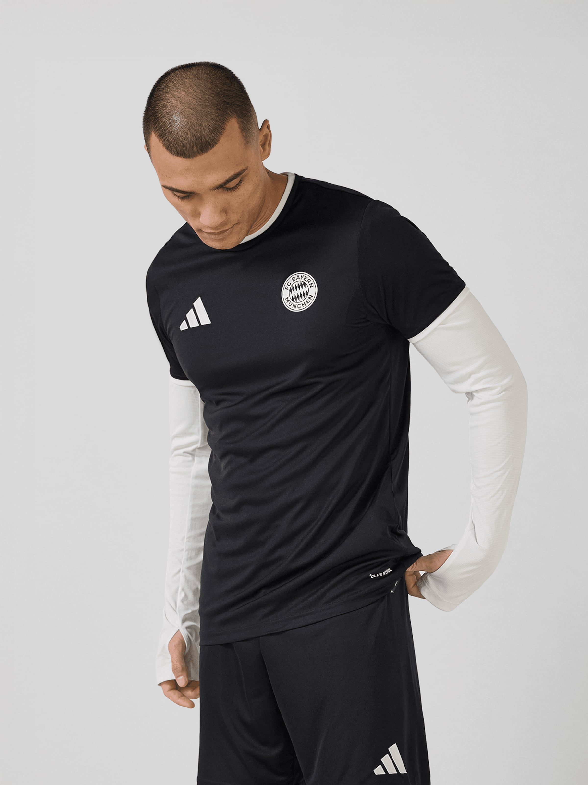 ADIDAS PERFORMANCE Performance Shirt in Black: front