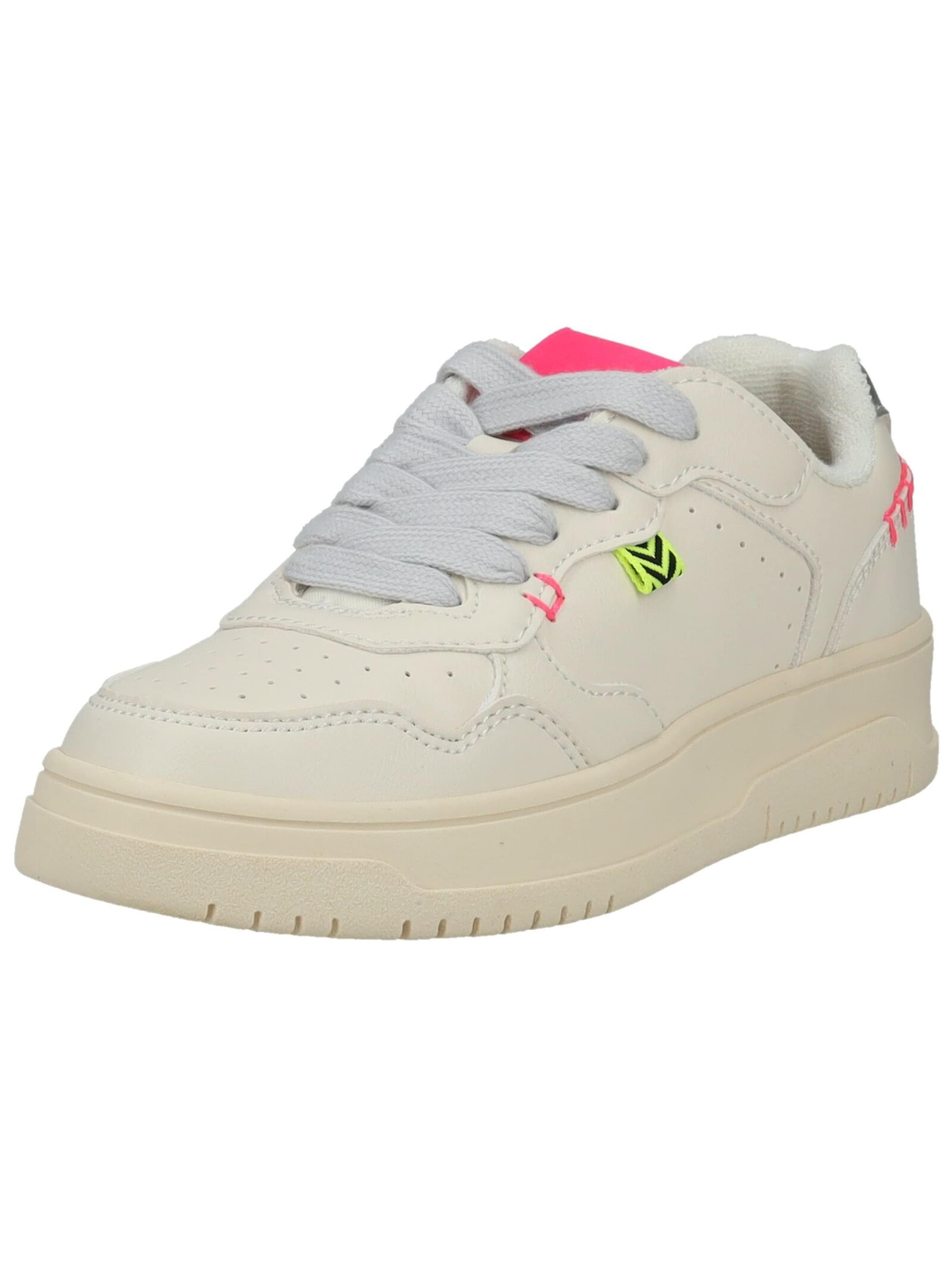 GEOX Sneakers in Neon pink / Silver / Off white, Item view