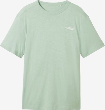 T-Shirt TOM TAILOR en vert : devant