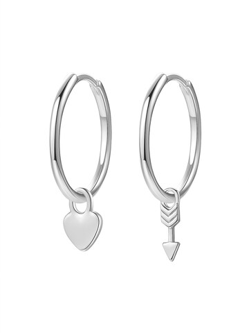 Hey Happiness Ohrringe 'Heart and Arrow' in Silber