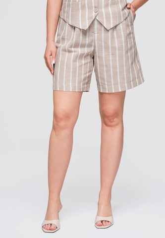 Ombre Regular Broek in Beige: voorkant