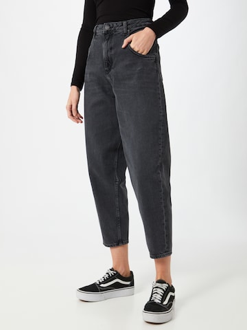 AMERICAN VINTAGE Tapered Jeans 'YOPDAY' in Zwart: voorkant