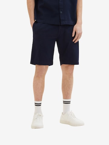 TOM TAILOR DENIM Regular Shorts in Blau: predná strana