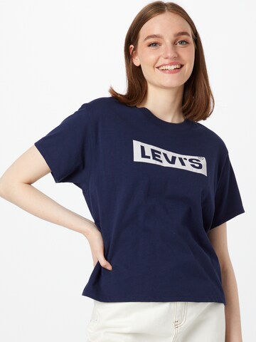 LEVI'S ® Koszulka 'Graphic Varsity Tee' w kolorze niebieski: przód