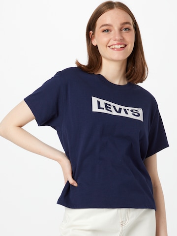 LEVI'S ® Skjorte 'Graphic Varsity Tee' i blå: forside