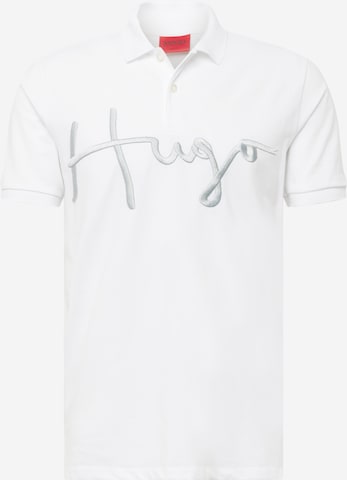 T-Shirt 'Dimlet' HUGO Red en blanc : devant