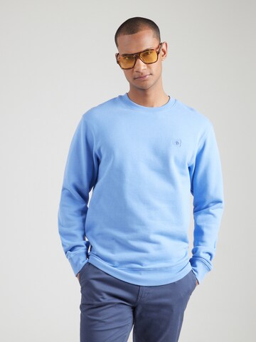 SCOTCH & SODA Sweatshirt 'Seasonal core' in Blauw: voorkant