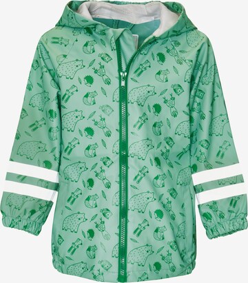 Veste fonctionnelle 'Waldtiere' PLAYSHOES en vert : devant