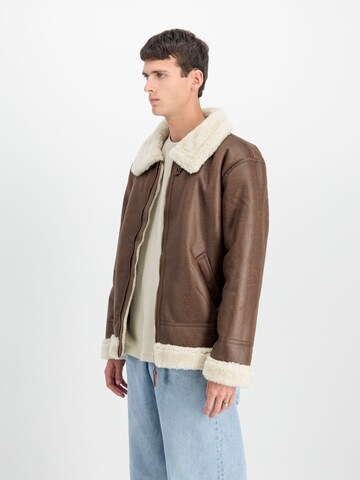 ALPHA INDUSTRIES Between-Season Jacket 'B3 FL' in Brown
