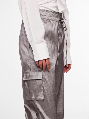 ZARA Silver Cargo Pants for Women