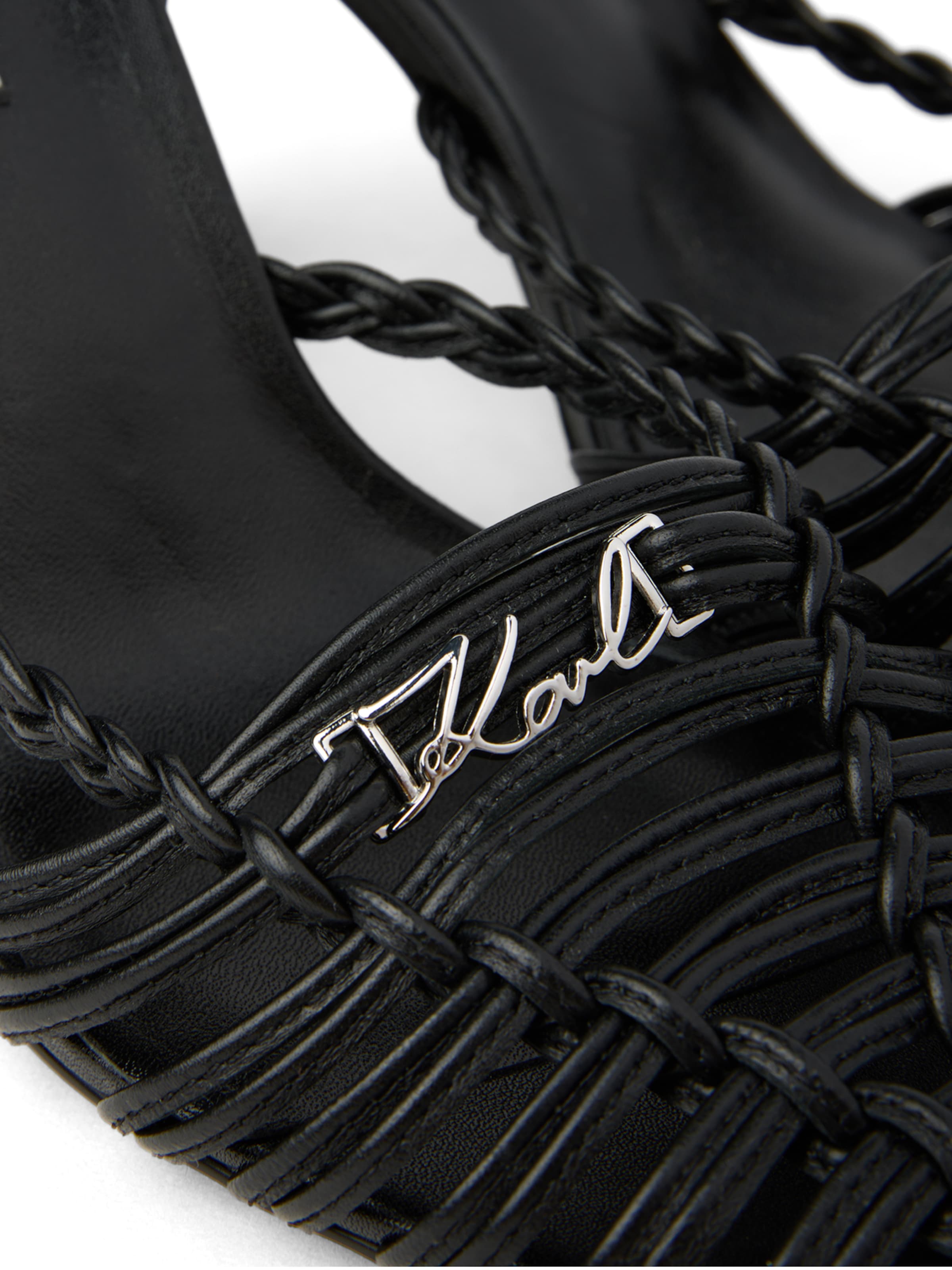 Karl Lagerfeld Sling körömcipők ' DEBUTANTE ANKLE LOOP ' - fekete