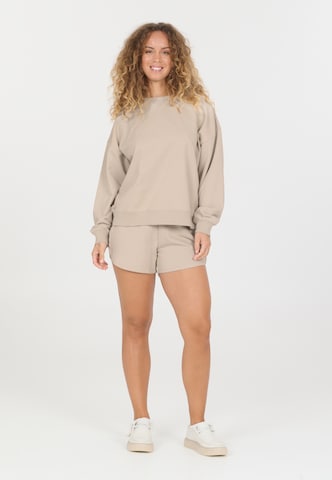 NOU Sweatshirt 'Vacay' in Brown