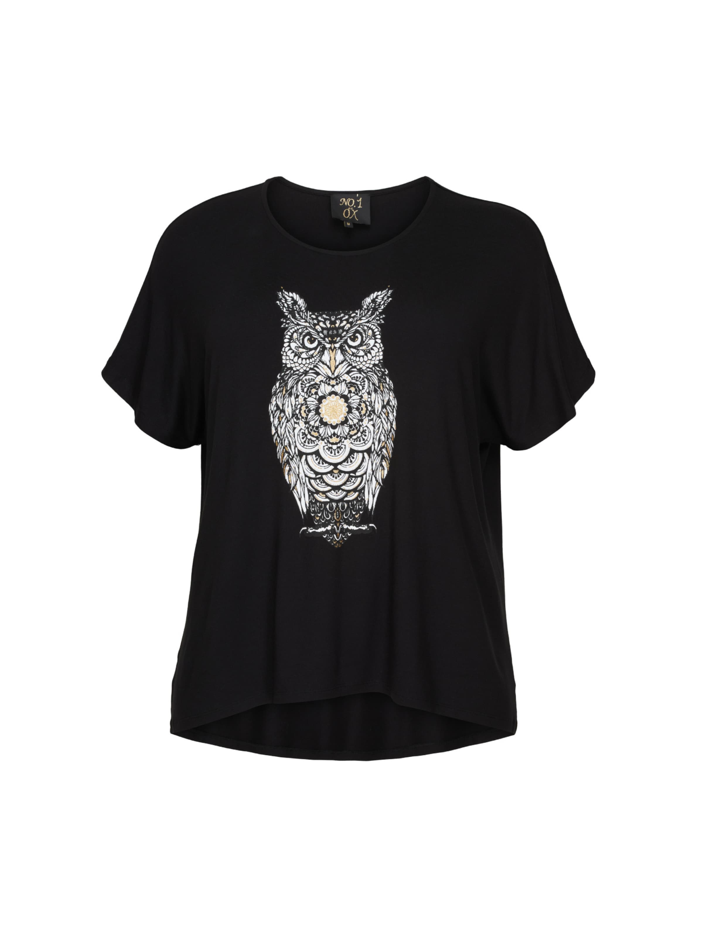 Frauen Shirts & Tops NO.1 by OX T-Shirt 'Owl' in Schwarz - AA50397
