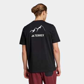 ADIDAS TERREX Funkční tričko 'Graphic Mtn 2.0' – černá