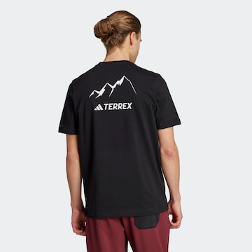 ADIDAS TERREX Performance Shirt 'Graphic Mtn 2.0' in Black