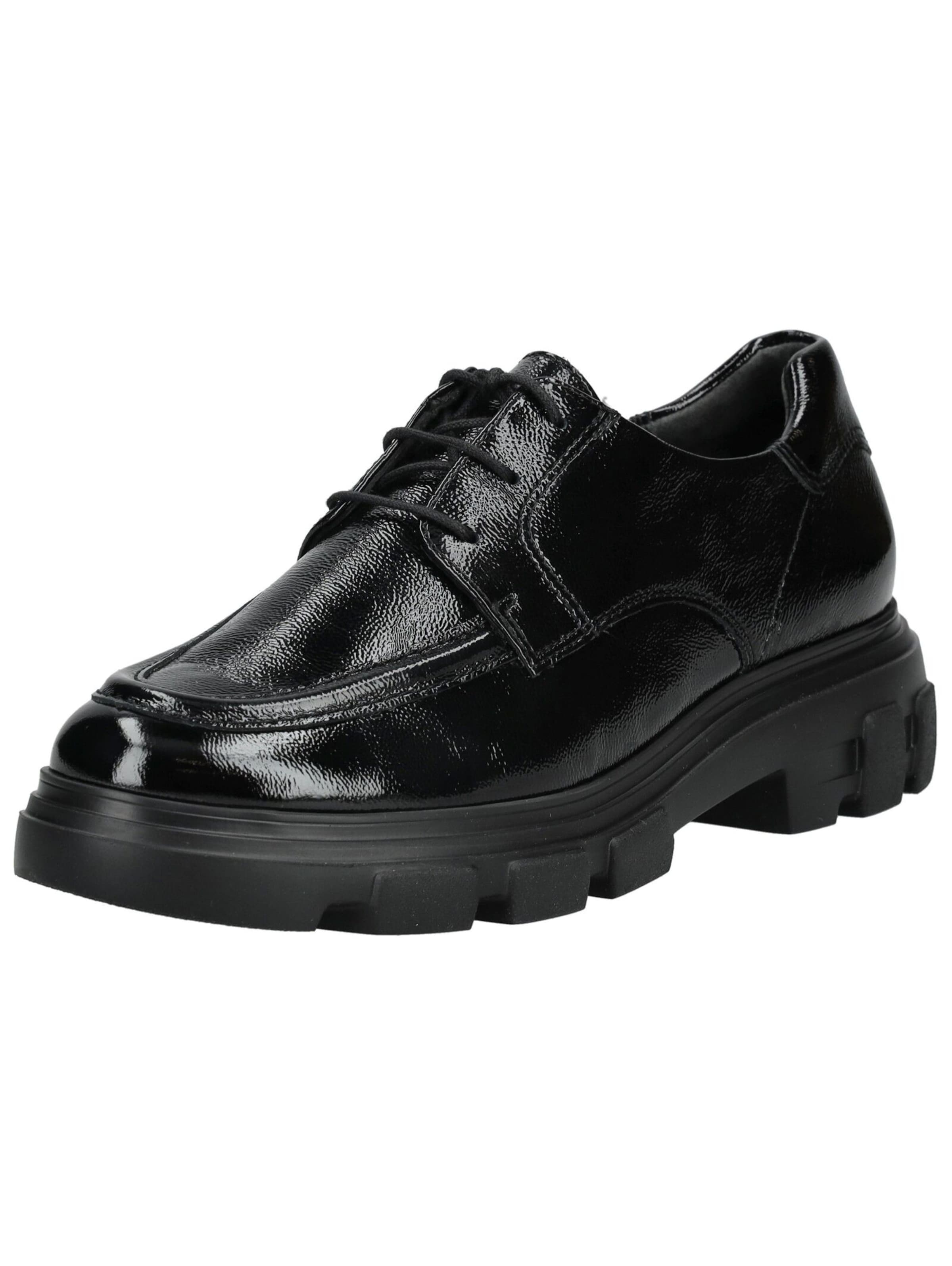 Scarpa stringata di Paul Green in nero: frontale