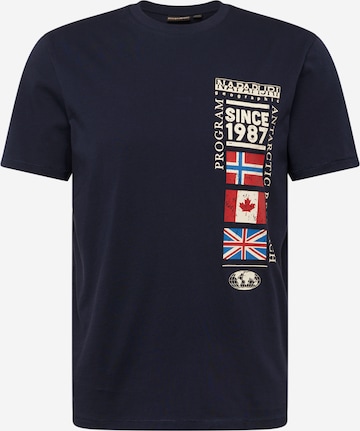 T-Shirt 'TURIN 1' NAPAPIJRI en bleu : devant