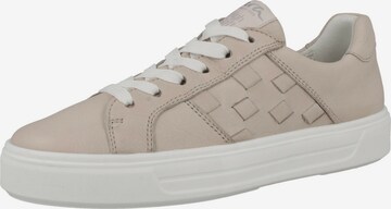 Baskets basses ARA en beige : devant