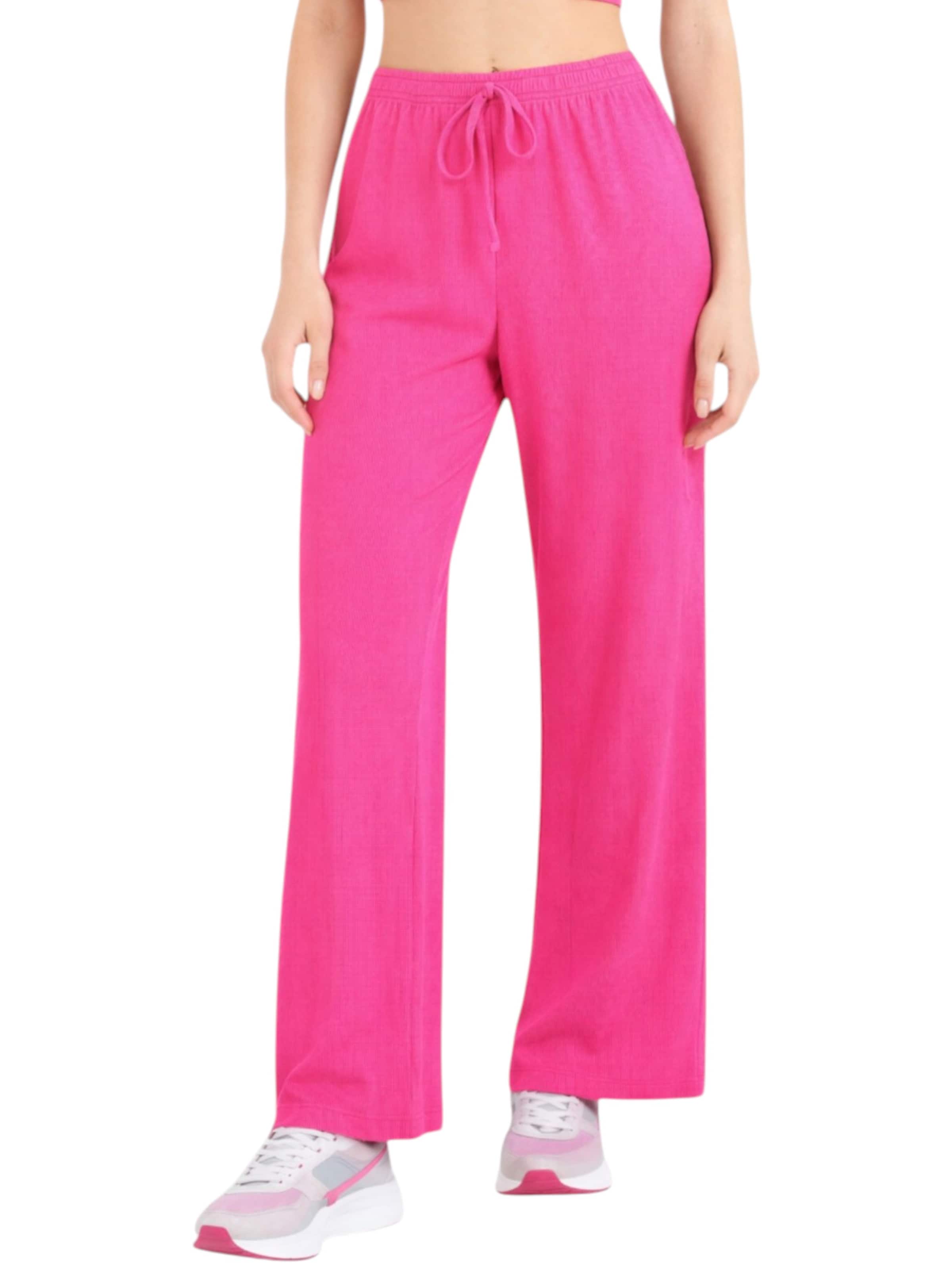 Wide Leg Pantalon 'FLORYN – Palazzohose Crinkle' fashionshowcase en rose