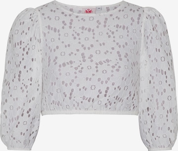 SPIETH & WENSKY Klederdracht blouse 'Geraldine' in Wit: voorkant