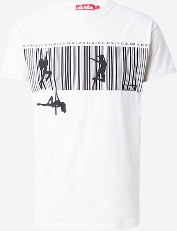 T-Shirt 'Poledance' Derbe en blanc : devant