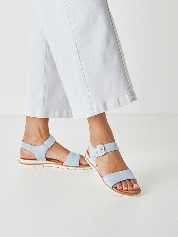 Tamaris Sandale in Blau: Vorderseite