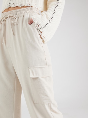 Effilé Pantalon cargo 'FRANCI' ONLY en beige