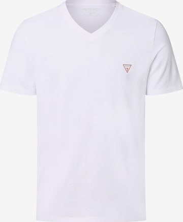 GUESS - Camiseta en blanco: frente